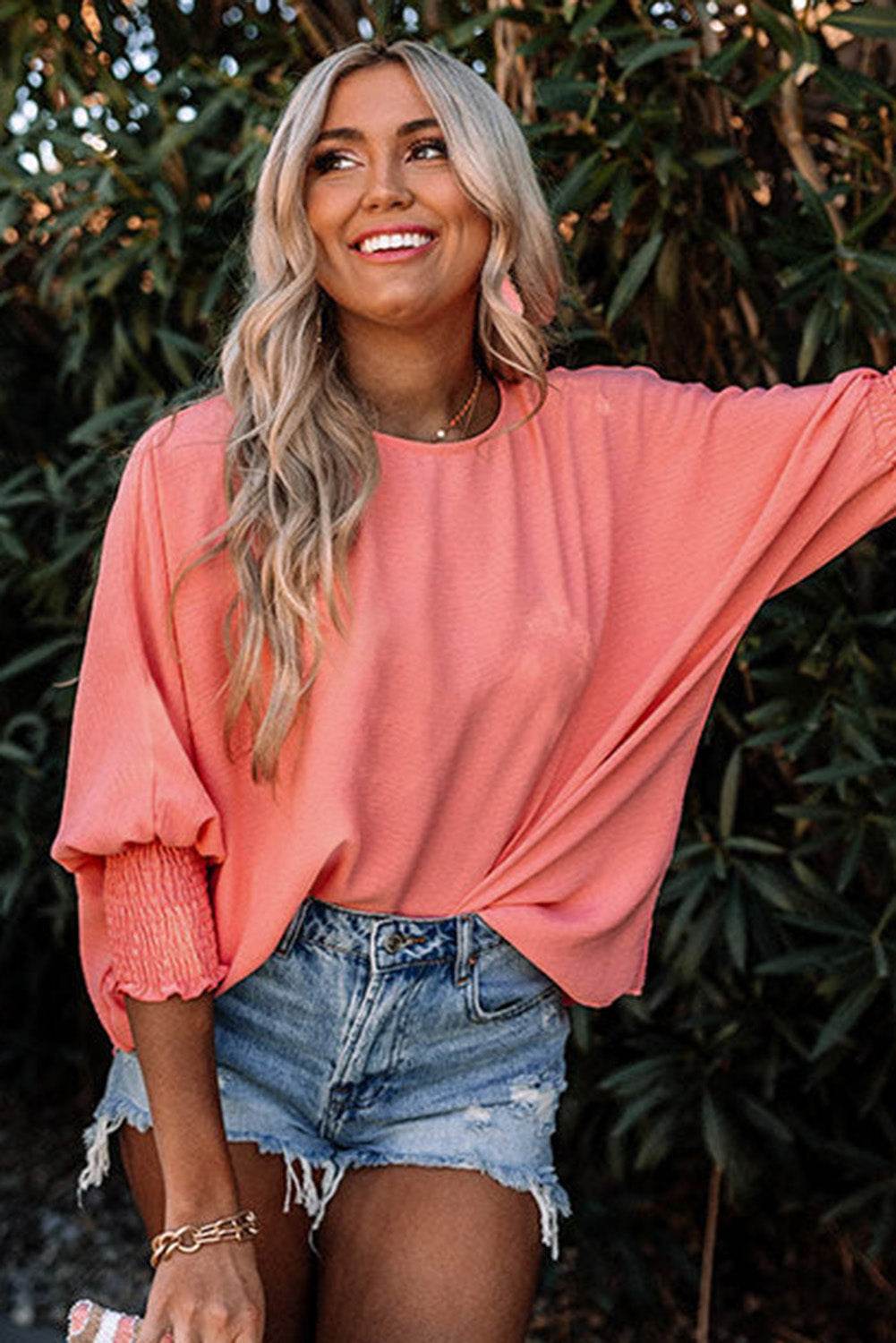Stylish Pink Half Sleeve Blouse Perfect for Every Day