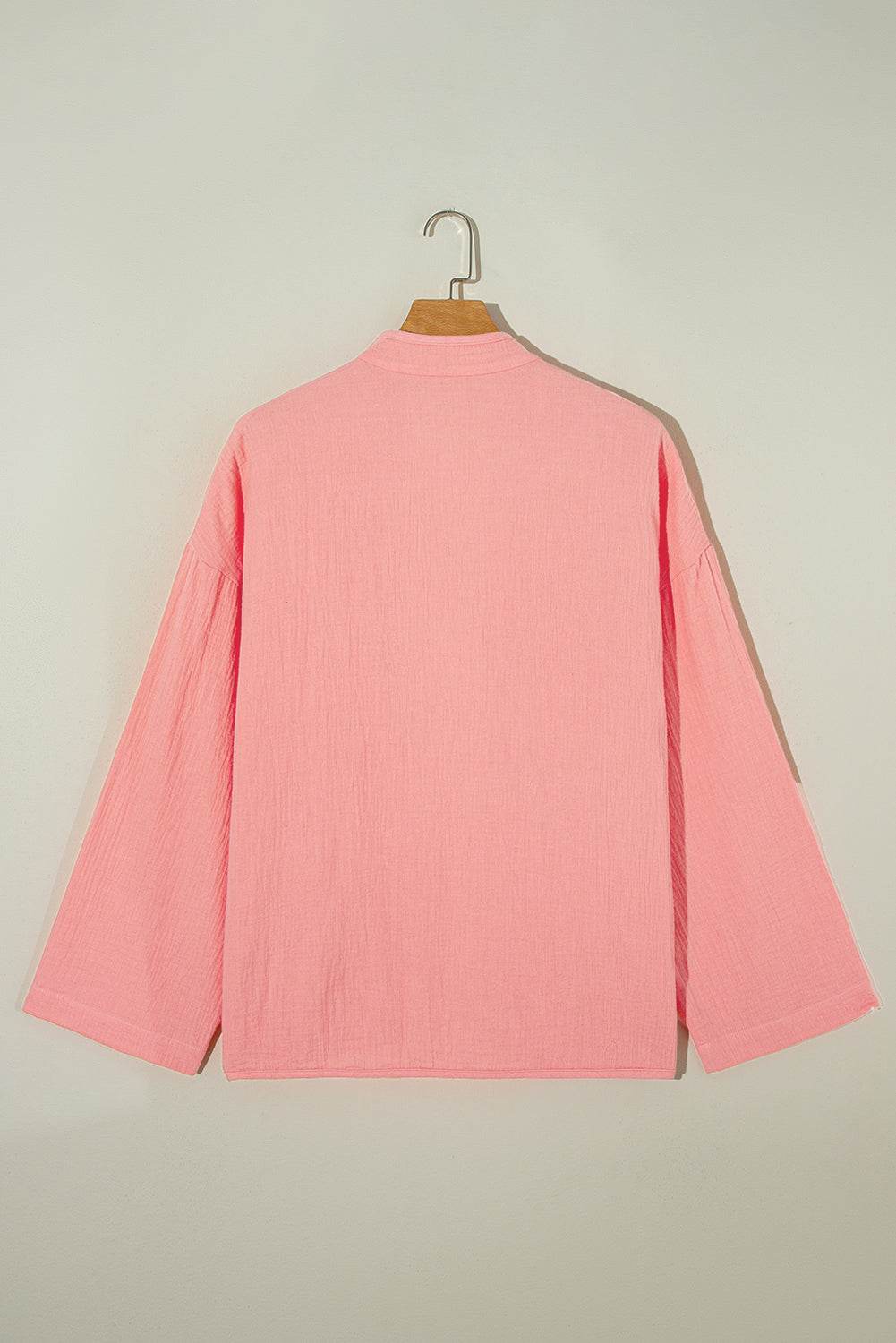 Flamingo Solid Color Plus Size Shacket Chic And Comfy Layers
