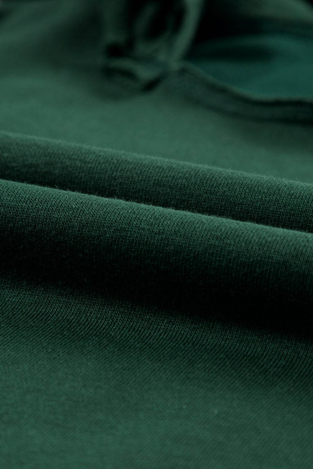 Stylish Green Quilted Patchwork Hoodie – Limited Stock Available