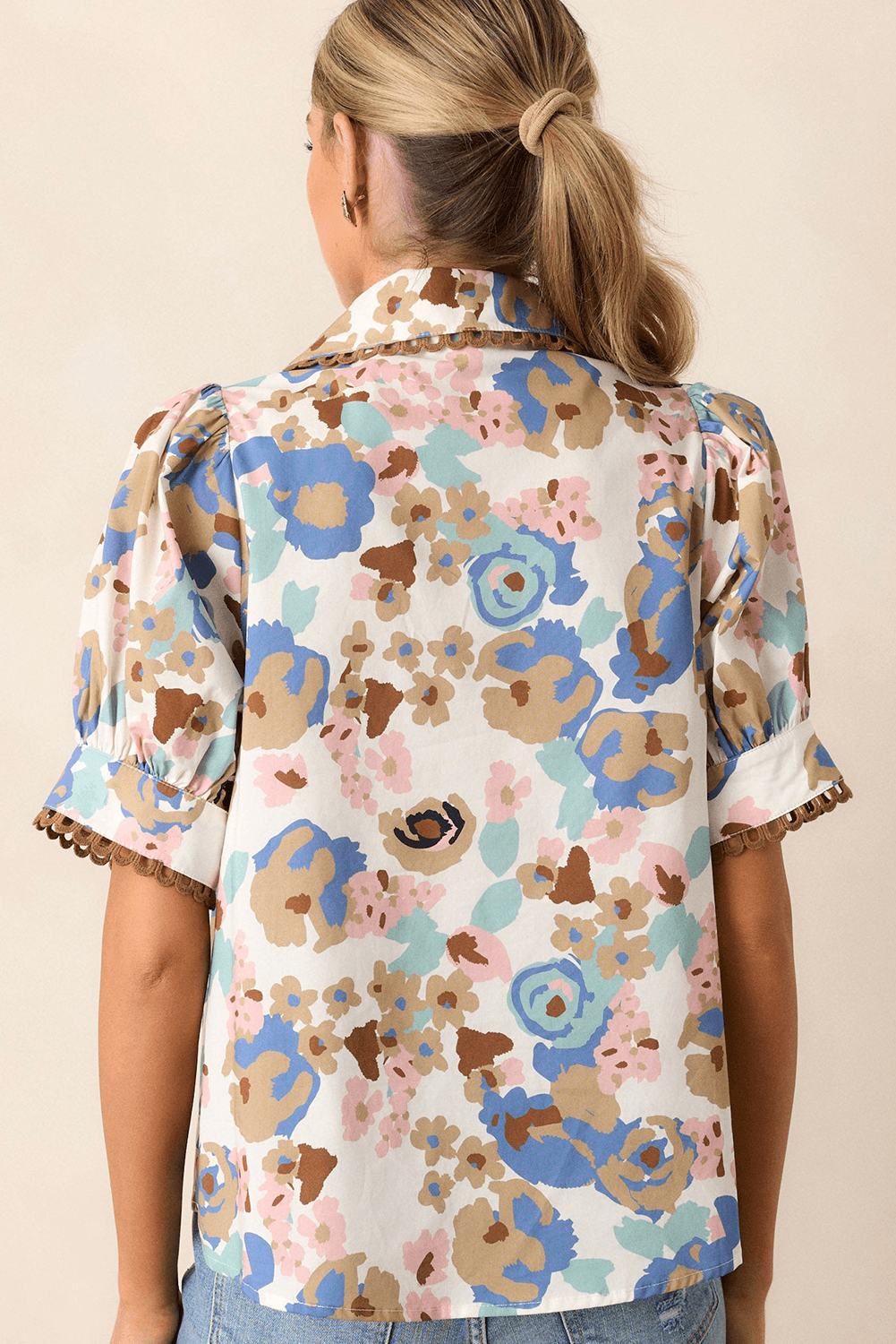 Stunning Vintage Flower Shirt Multicolour 60s Fashion Must Have