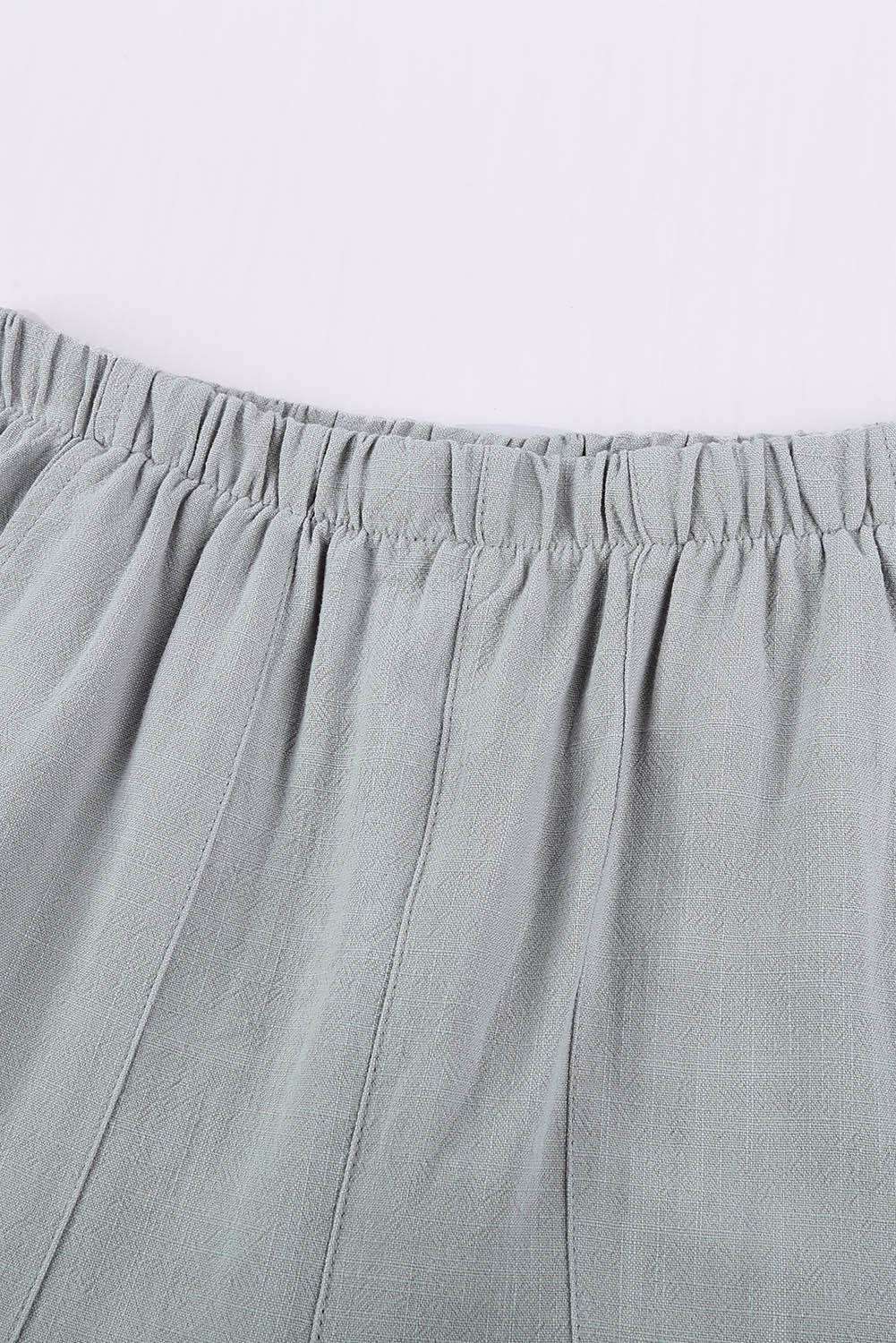 Trendy Stylish Casual High Waist Ruffle Shorts With Pockets