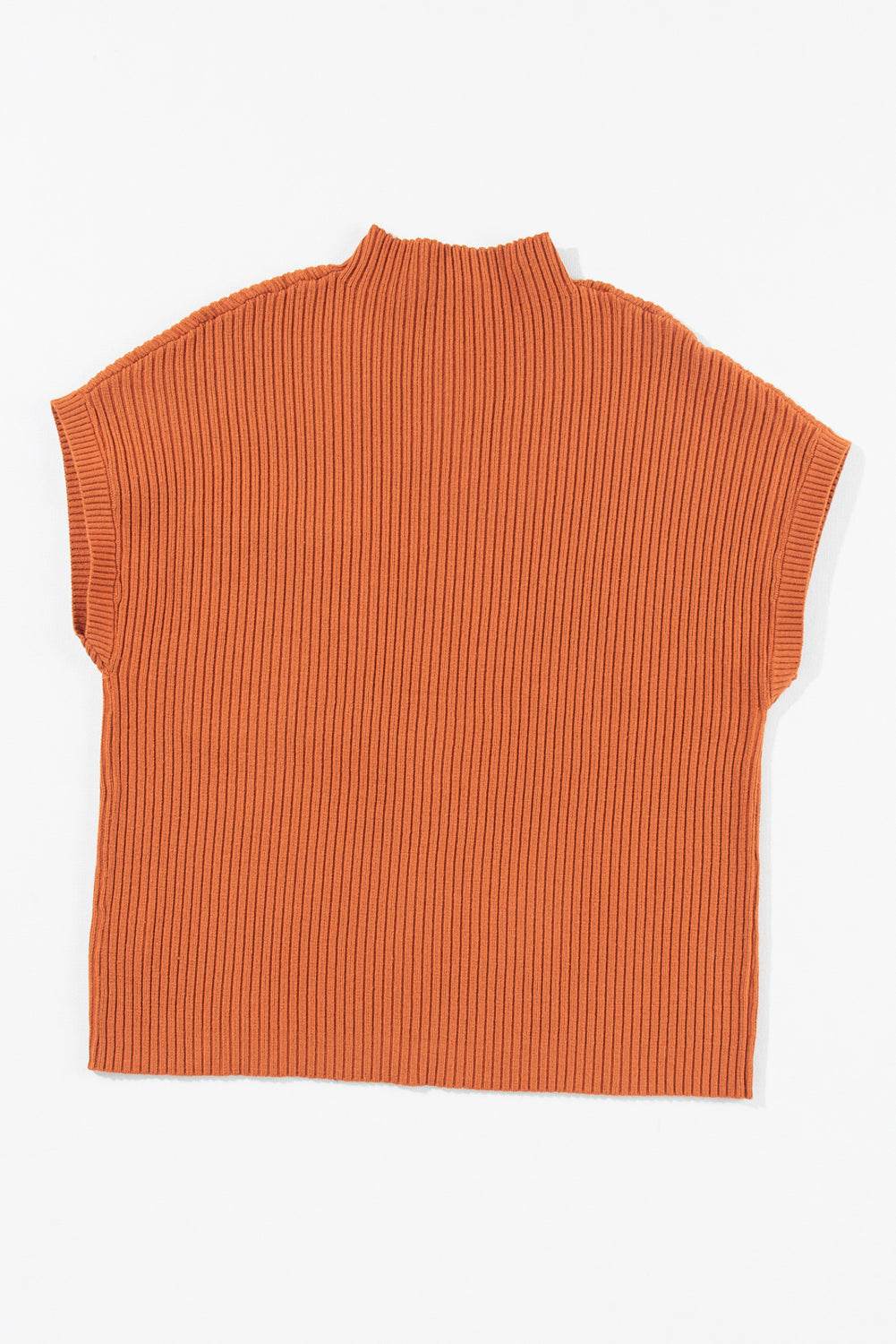 Women's Black Patch Pocket Ribbed Knit Short Sleeve Sweater